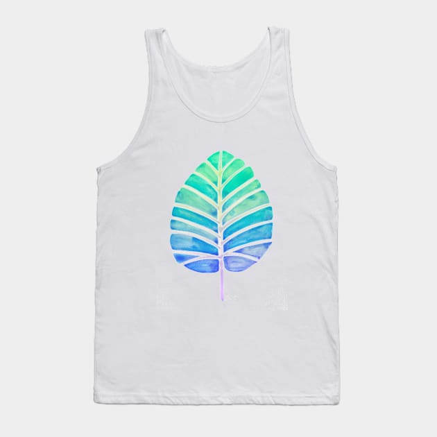 Mint Ombre Alocasia Tank Top by CatCoq